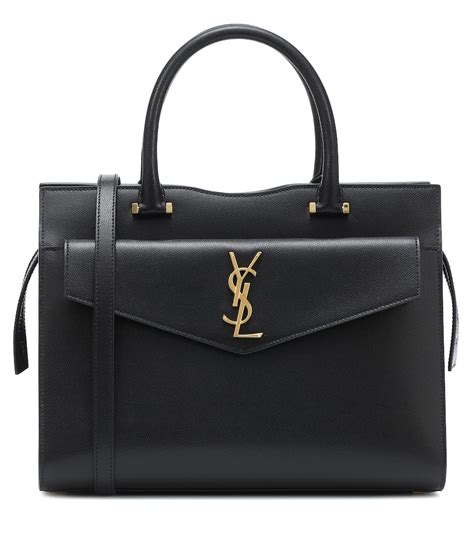 Saint Laurent Uptown Medium YSL Leather Tote Bag